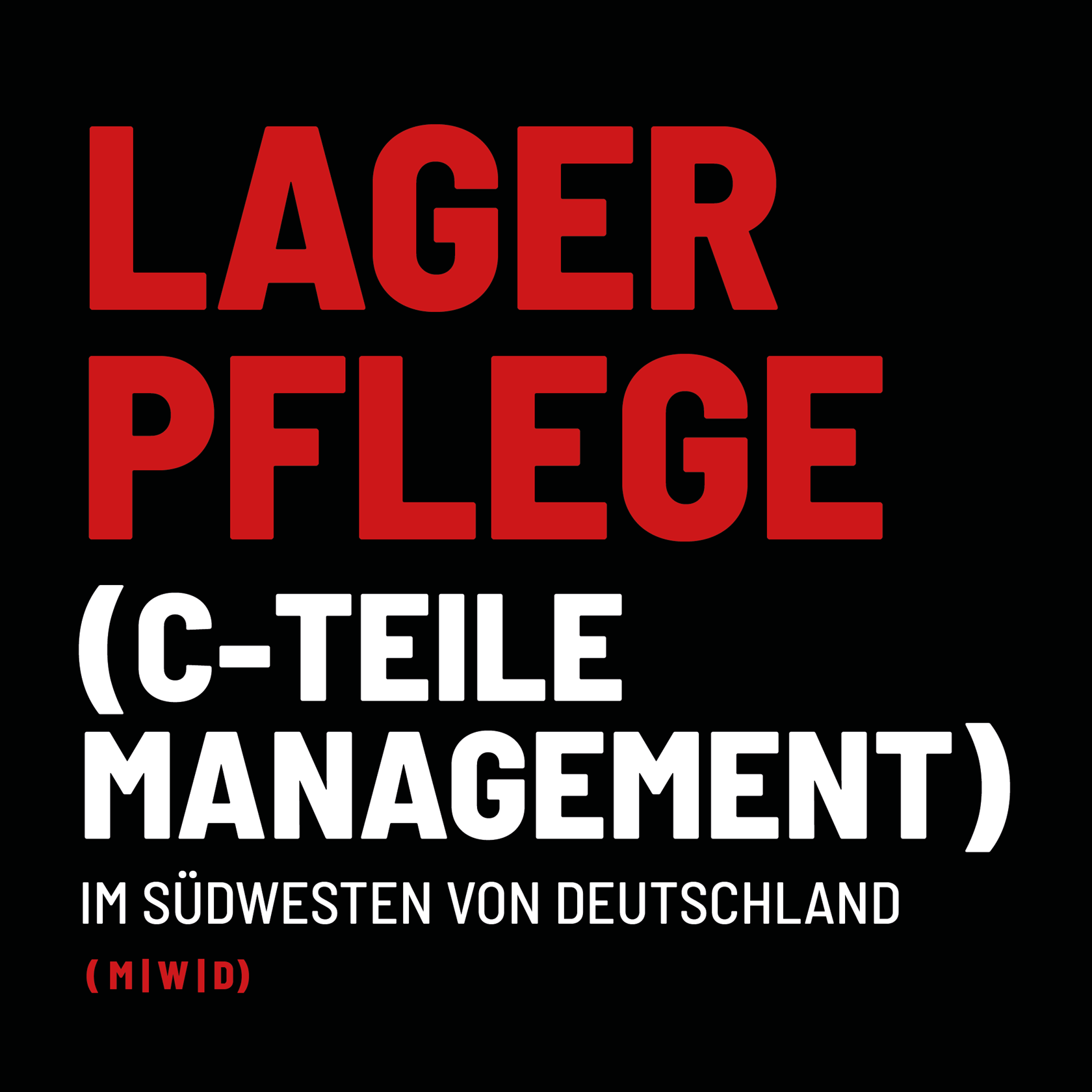 Stelle C-Teile-Management
