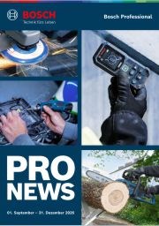 Bosch Professional PRO News September bis Dezember 2026
